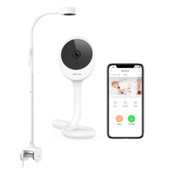 NETVUE Peekababy camera-crib-mount-setup enables flexible crib viewing for remote monitoring
