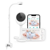 NETVUE Peekababy monitor on a 5-inch display shows baby's view for quick checks.