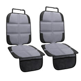 NEWFOM car-seat protector 2pack gray front view showing sturdy waterproof cover