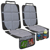 NEWFOM car seat protector back seat stripe design keeps upholstery protected.