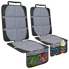 NEWFOM car seat protector back seat stripe design keeps upholstery protected.