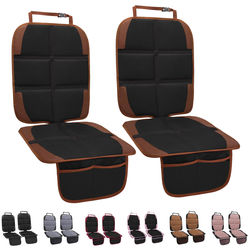 NEWFOM car seat protector dark brown outer cover protects seats with durable 600D fabric