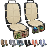 NEWFOM car seat protector main view highlights durable 600D fabric and padding