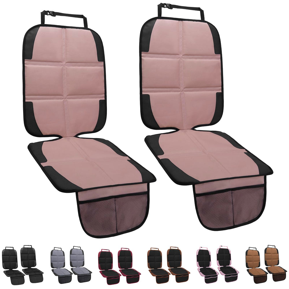 NEWFOM car seat protector top view shows padded waterproof surface for spills