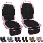 NEWFOM pink 2-pack child car seat protector protects seats during travel.