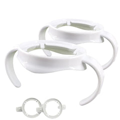 Newmemo baby bottle handles 2-pack for easy feeding grip