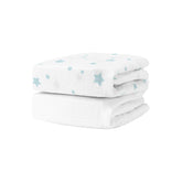 Newton Baby fitted crib sheet two-pack ultra breathable fabric for cooler baby sleep.