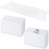 Newwiee 16-pack daycare cot sheets bundle with secure elastic corners for a snug fit.