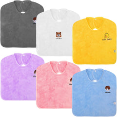 Newwiee 6-pcs baby bibs flatlay showing six styles for everyday use