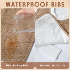 Newwiee 8-color mixed pack bibs offers unisex style for boys and girls.