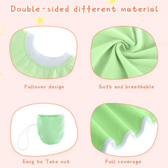 Newwiee baby bib slip-on design shown for easy wear during busy mornings.