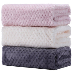 Newwiee baby blanket 3pc pack with soft neutrals for nursery and stroller comfort