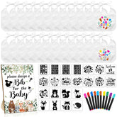 Newwiee white bibs 7x7 inch with lace closure for easy wearing and comfort.