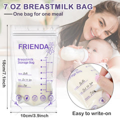 Newwiee breastmilk bags with double zipper seal for secure storage