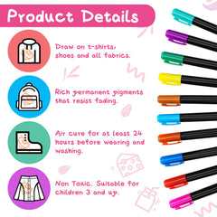Newwiee fabric markers quick-dry for vibrant fabric designs.
