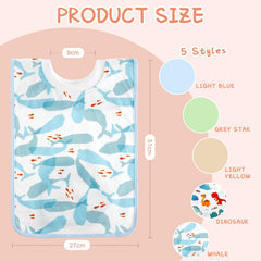 Newwiee pullover bib soft cotton material for gentle skin contact and comfort.