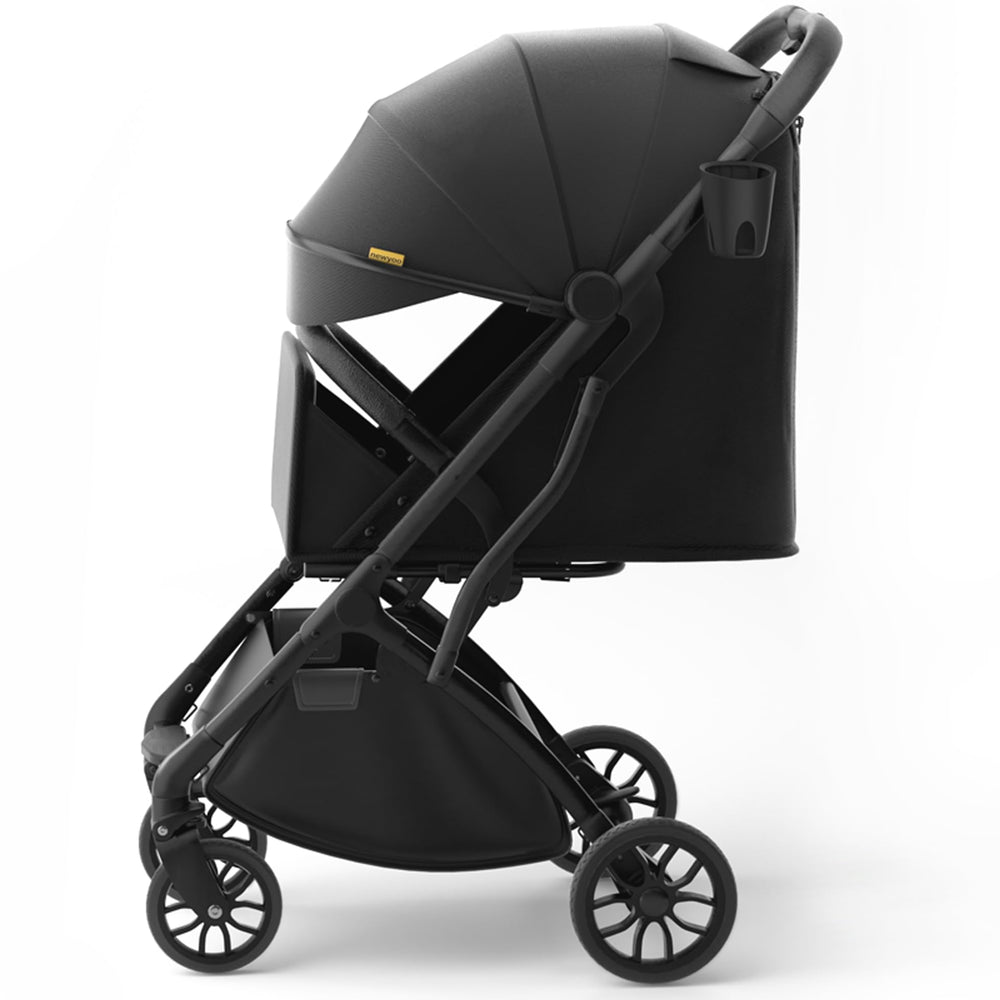 newyoo GlideTow TR18M folded portable stroller for easy travel