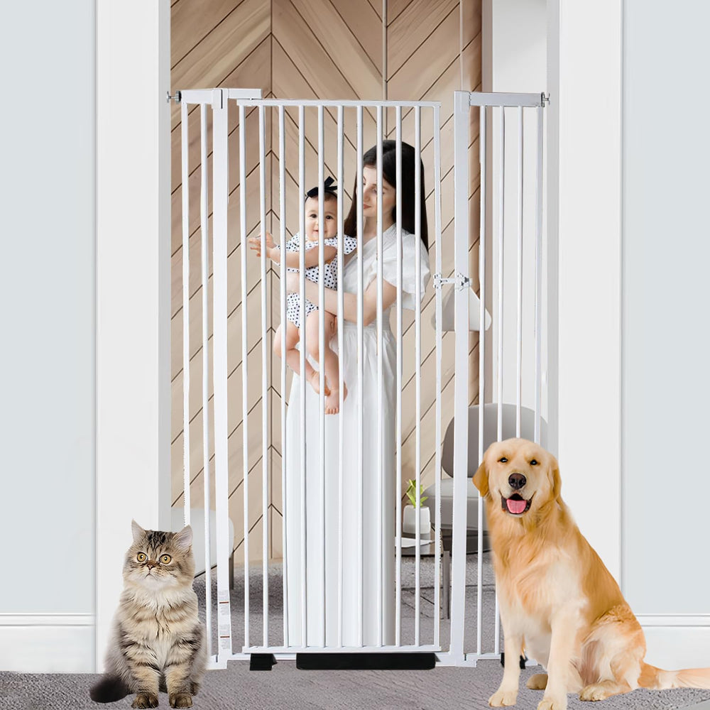 NexusSmash 55-1-inch extra tall gate assembly secures stairs safely.