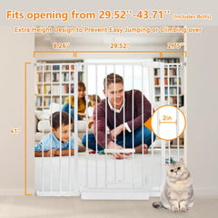 NexusSmash 41in gate with auto-close keeps pets and children safely contained at all times.