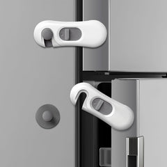 NiceTCU 5-pack fridge lock closeup highlights sturdy 3M adhesive for quick install