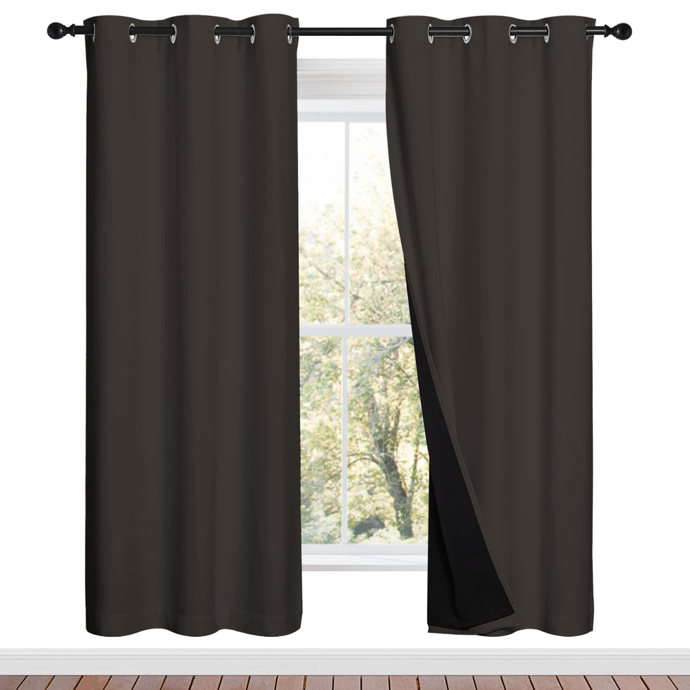 NICETOWN blackout curtains pair in package with 84-inch width for improved light control