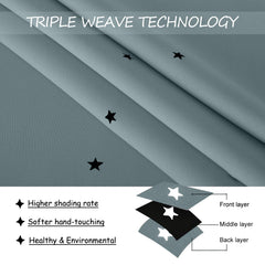 NICETOWN curtains with silver grommets ensure smooth, easy installation.