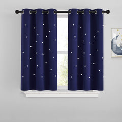 NICETOWN star-cut-out-curtains light-filtering creates a dreamy kid's room ambience