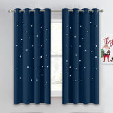 NICETOWN star-cutout-curtains two panels ready to install in kids room for privacy