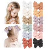 Niceye 24-pack baby girl hair clips in bright colors for easy styling.