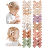 Niceye baby hair clips with floral embroidery secure fine hair stylishly.