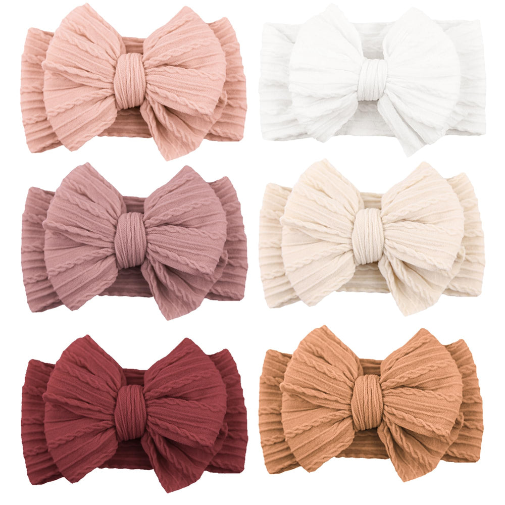 Niceye baby headbands in soft stretchy nylon for all-day comfort.