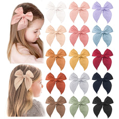 Niceye Fable bows closeup showing soft cotton-linen fabric for gentle everyday wear