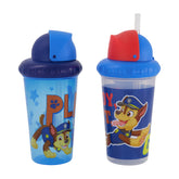 Nickelodeon Paw Patrol sippy cups 2-pack front view with leak-proof travel features.