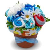 Nikki's Gift Baskets baby boy bouquet clothing arrangement for gifting