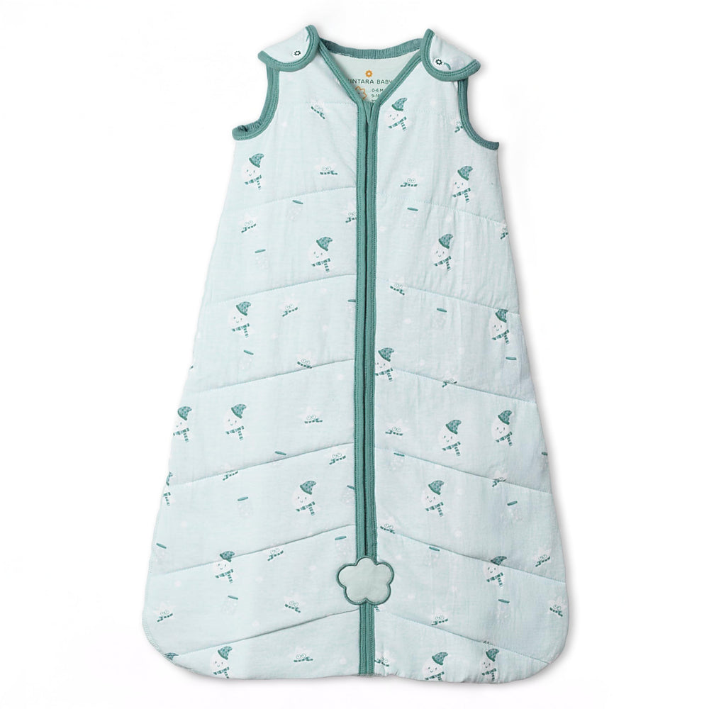 NINTARABABY sleep sack moonlit magic print keeps baby warm and cozy.