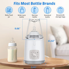 NIRGU bottle warmer controls timer panel for precise warming settings