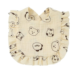 Nishine baby bibs Animal Set β button closures for comfy fit from 0 to 36 months.