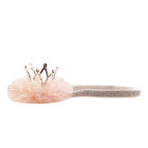 Nishine mini crown headband in silver, ideal for photoshoots and dress-up.
