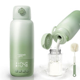 NISSYO.AM portable bottle warmer on the go front view supports easy travel warming.