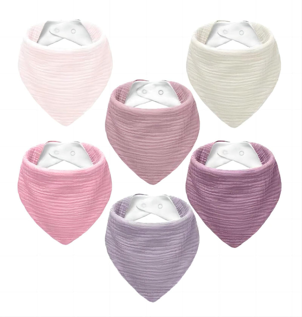 NISXABEBE muslin bib soft-front view, breathable comfort for baby wear.
