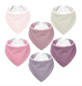 NISXABEBE muslin bib soft-front view, breathable comfort for baby wear.