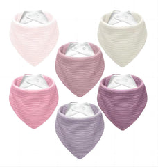 NISXABEBE muslin bib soft-front view, breathable comfort for baby wear.
