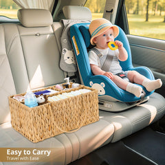 Niuirt portable travel-baby storage basket demonstrates lightweight, on-the-go organization for trips.