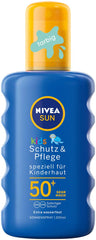 NIVEA Sun Spray for Children bottle with SPF 50+ for easy, even coverage