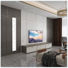 Niwo ART removable growth chart showing reusable repositionable option without wall damage