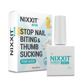 NIXXIT Nail Biting Treatment applies with a brush on nails for a clear deterrent.