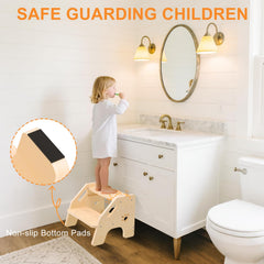 NMEO non-slip feet and wide base ensure stability during bathroom routines