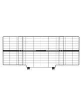 No Pawlems 16-inch height extension attached to a gate increases cat deterrence.