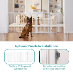No Pawblems gate-support-feet ensure stable, durable metal construction.