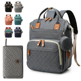 Noiclub diaper bag backpack dark gray front pocket for quick essentials.